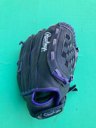 Gray Used Kid Pitch (9YO-13YO) Rawlings Highlight Right Hand Throw Softball Glove 11.5"