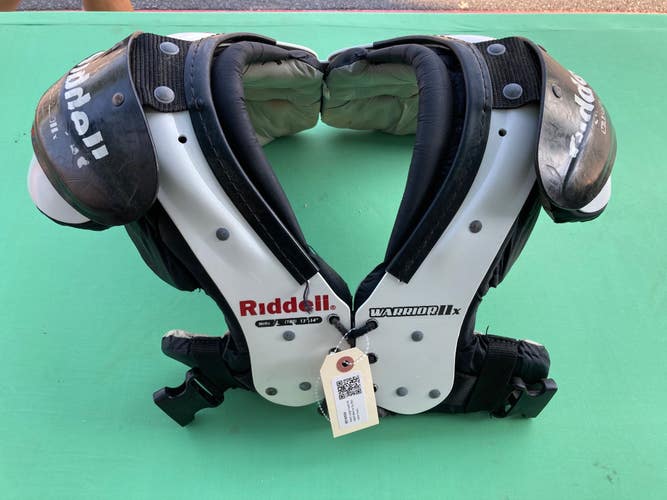 Used Large Youth Riddell Warrior IIx Shoulder Pads