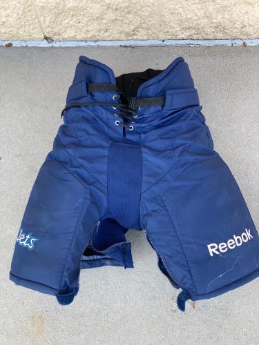 Blue Used Senior Medium Reebok Hockey Pants