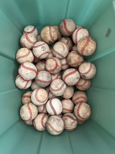 Lot of 48 Baseballs Used