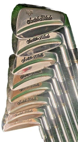 PowerBilt H&B Scotch Blade 3-10 Iron Set RH Regular Steel 5i 37.5" Nice Grips