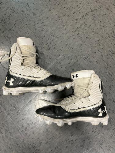 White Used Size 8.0 Men's Under Armour Highlight High Top Cleats