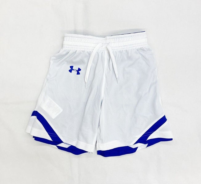 Under Armour Kids Stock Reversible Lacrosse Short Boys' S L Royal White 1345749