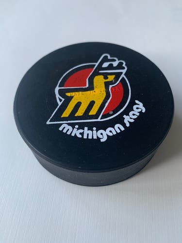 RARE !! -  WHA 1974-1975 Michigan Stags B2 Game Puck