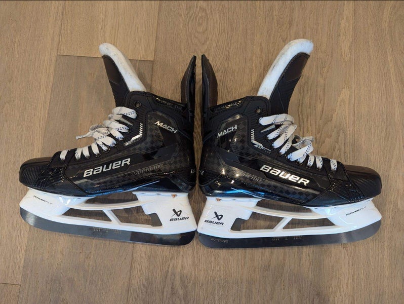 New Senior Bauer Supreme Mach Hockey Skates Regular Width Pro Stock 7.5