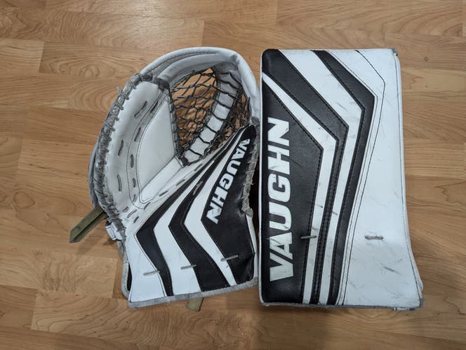 Used Vaughn SLR2 Full Right Intermediate Glove and Blocker