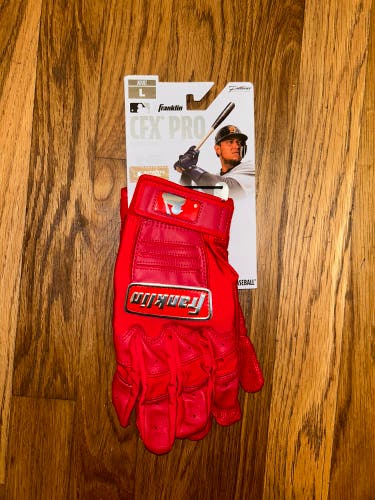 Franklin CFX Pro Red Batting Gloves Adult Large