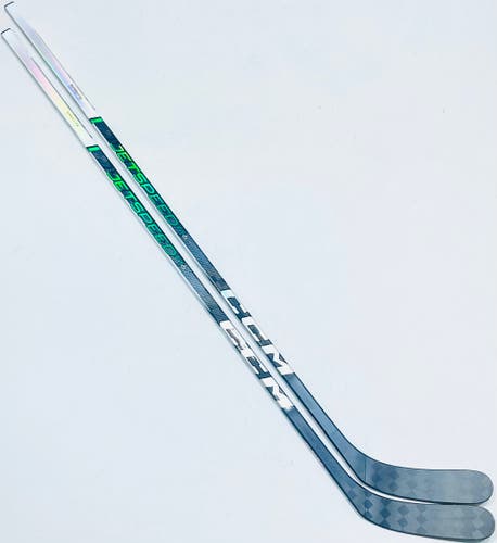 New 2 Pack Custom Green CCM Jetspeed FT6 Pro Hockey Stick-LH-75 Flex-P88-Grip