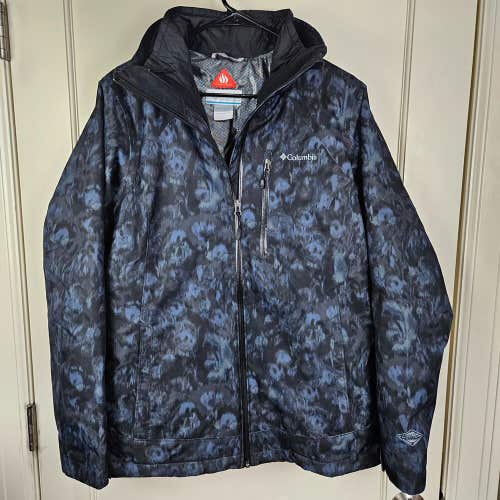 Columbia Nordic Point II interchange 3-in-1 Winter Jacket Coat Omni-Heat Size: L