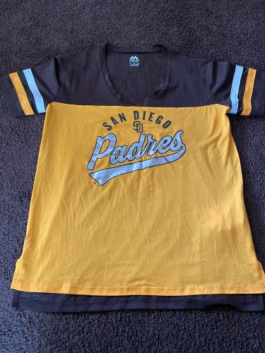 Women’s Padres jersey Size Medium Majestic