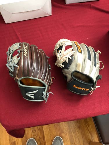 Two LHT Easton Mako Youth Baseball Gloves