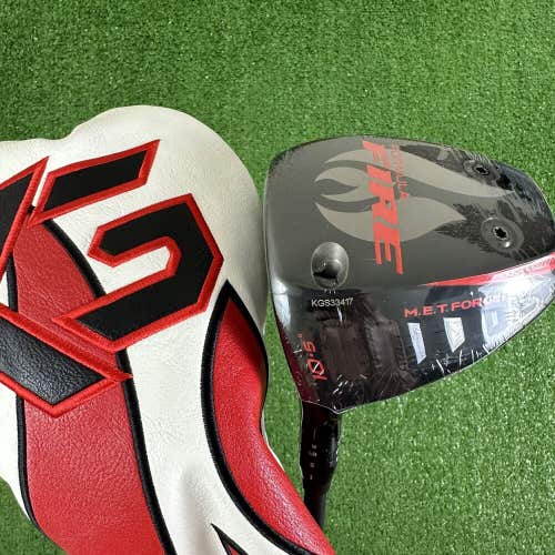 NEW Krank Golf Formula Fire 10.5 Driver Fujikura Speeder Tour Stiff Left Handed