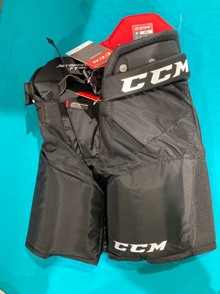 Black New Senior Small CCM JetSpeed FT485 Hockey Pants