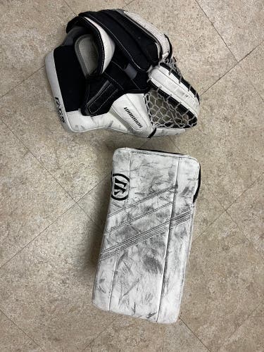 Warrior glove and blocker - intermediate
