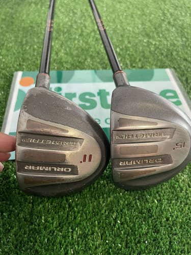 Orlimar Trimetal Woods Set 11* Driver & 15* 3 Wood Regular Graphite Shafts