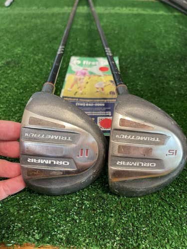 Orlimar Trimetal Driver and 3 Woods Set Firm Graphite Shafts