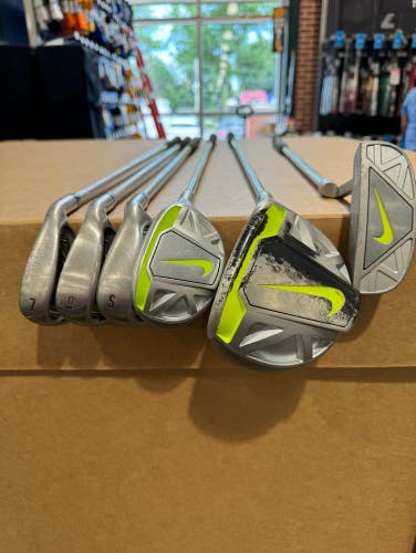 Used Junior Nike Clubs (Full Set) Right Handed Regular Flex 6 Pieces (no bag)