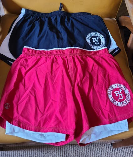 2 pair Used Regis Jesuit Small Girls Training Shorts