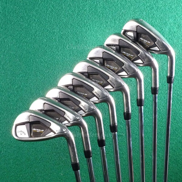 Callaway Rogue ST MAX 4-AW Iron Set True Temper Elevate MPH 95 Steel Stiff