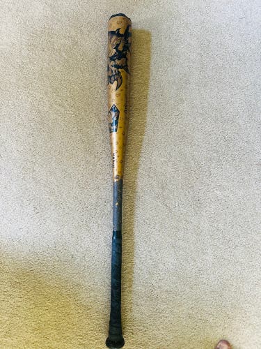 Used 2023 DeMarini BBCOR Certified (-3) 30 oz 33" Voodoo One Gold Bat