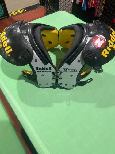 Used Medium Youth Riddell XForce II Shoulder Pads