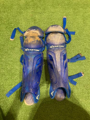 Blue Used Youth Easton M7 12.75" Catcher's Leg Guard