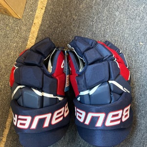 New Red And Blue Bauer M3 14" Gloves