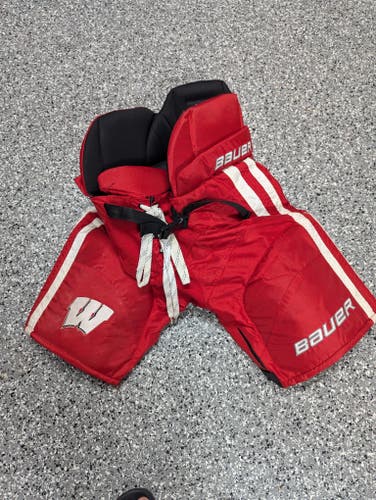 Wisconsin Badgers Senior Medium (M) Bauer Nexus Hockey Pants Pro Stock