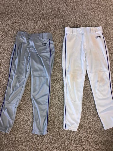 Rawling Launch Purple Piped Baseball Pants