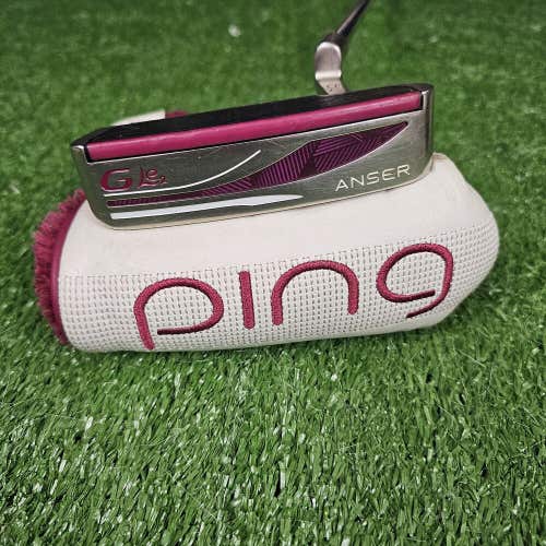 Ping G Le2 Anser Blade 32.5" Putter Pink Silver With Headcover Right Handed