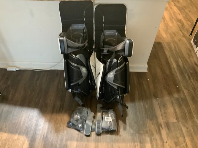 Used 36" Warrior Ritual G3 Goalie Leg Pads Pro Stock