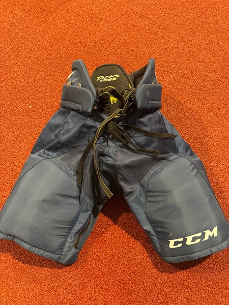 Blue Used Junior Large CCM Tacks 7092 Hockey Pants