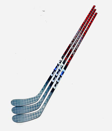 New 3 pack CCM Jetspeed FT5 Pro (red) Pro Stock - RH, P28, 85 Flex (#2)