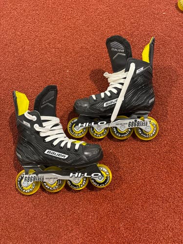 Used Junior Bauer RS Inline Skates Regular Width Size 1