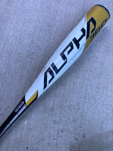 Used Kid Pitch (9YO-13YO) 2020 Easton Alpha 360 Bat USSSA Certified (-10) Alloy 19 oz 29"