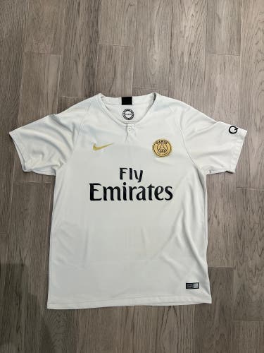 Throwback Replica 2018-19 Retro PSG Gray Nike Away Adult Soccer Jersey BNIB - L