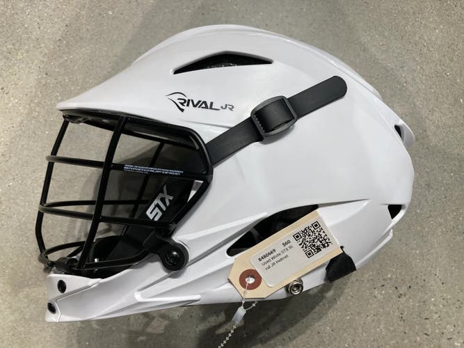 Used White STX Rival JR Helmet