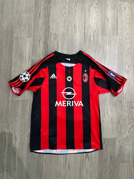 Throwback Inzaghi #9 Replica 2003-04 Retro AC Milan Home Champions League Soccer Jersey BNIB - L