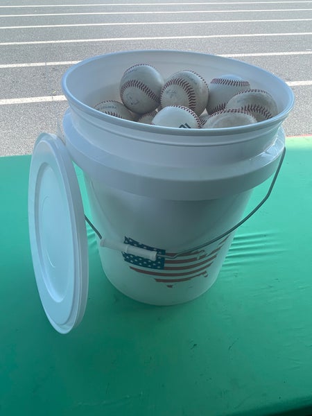 4 Dozen Perfect Game Baseballs with Bucket