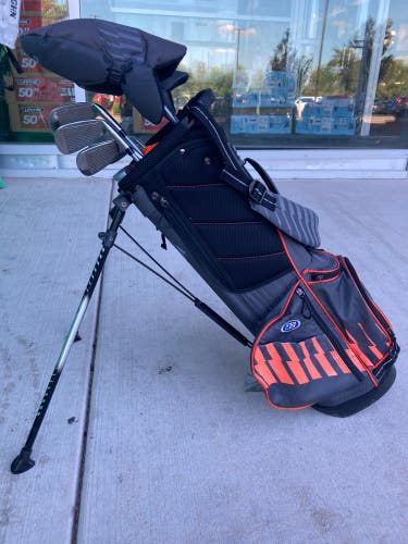 Used Junior US Kids Golf Clubs (Full Set) Left Hand Uniflex 7 Pieces