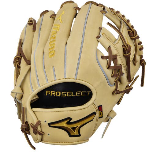 GPS-40S-RightHandThrow Mizuno Pro Select Baseball Glove 11.5 Camel Right Hand Th