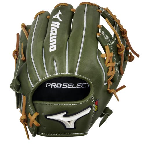 GPS-41R-RightHandThrow Mizuno Pro Select Baseball Glove 11.5 Green Right Hand Th