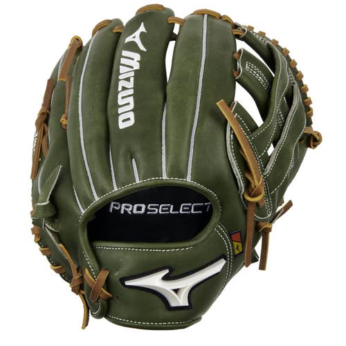 GPS-50D-RightHandThrow Mizuno Pro Select Baseball Glove 11.75 Green Right Hand T