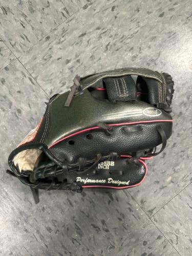 Black Used Rawlings Alex Rodriguez Autograph model Right Hand Throw Baseball Glove 9"