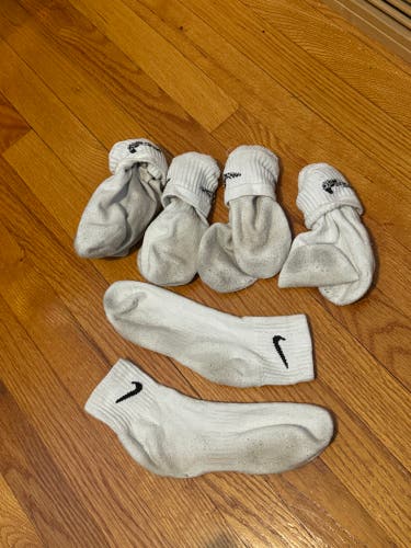 White Nike Socks
