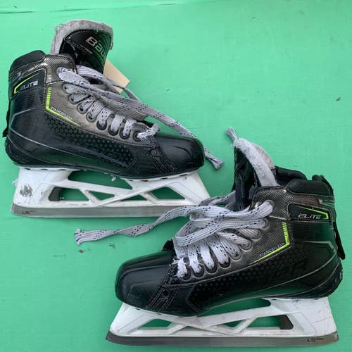 Used Senior Bauer Elite Hockey Goalie Skates | Size 6.5 Fit 3