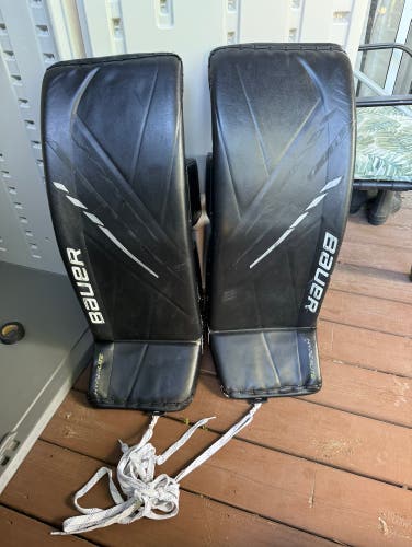 Used  Bauer Hyperlite Goalie Leg Pads