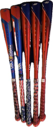 LOT OF 3 Used AXE Hero USA Bat Certified Bats (-11 & -12) 27" & 28"