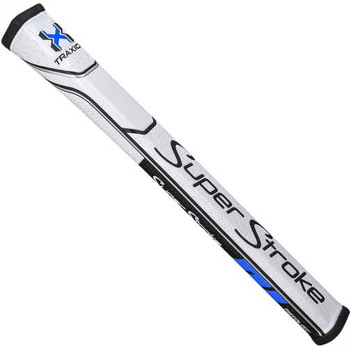 SuperStroke Traxion Pistol GT 2.0 Putter Grip (Black/Blue/White, 51g) Golf NEW