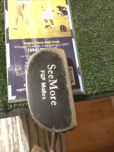 SeeMore FGP Mallet Putter 34.5” Inches (RH) Center Shafted